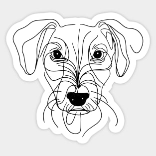 cute dog's face Sticker